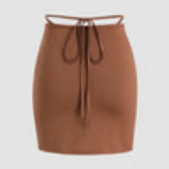 Ruched Strapped Mini Skirt💜💜💜 - Picture 4 of 6